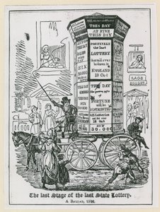 最后一个州彩票的最后阶段。民谣1826年 作者 英语学校