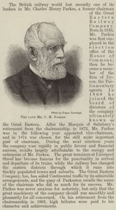 已故的 C H Parkes 先生（版画） 作者 英语学校