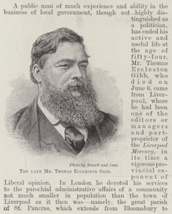 已故的 Thomas Eccleston Gibb 先生（版画） 作者 英语学校