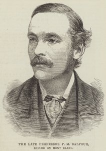 已故的 F M Balfour 教授，在勃朗峰遇难（雕刻） 作者 英语学校