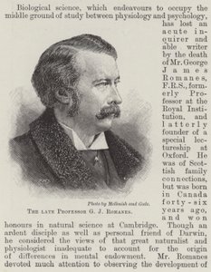 已故 G J Romanes 教授（版画） 作者 英语学校