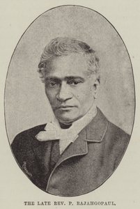 已故牧师P Rajahgopaul（雕刻）。 作者 英语学校