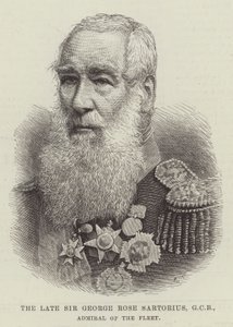 已故乔治·罗斯·萨多留斯爵士，GCB，海军上将（雕刻） 作者 英语学校
