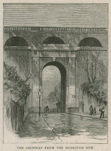 Highgate Archway的新型防自杀栏杆：Islington一侧的拱门 作者 英语学校