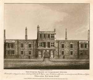 伦敦The Strand的Somerset House北面，以1777年W. Moss绘制的版画为基础 作者 英语学校