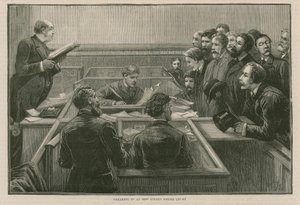 最近在伦敦发生的骚乱：在Bow Street警察局宣誓就职 作者 英语学校