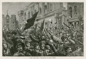 1886年2月8日在伦敦西区的骚乱：他们来了！ - 伦敦圣詹姆斯街的暴徒 作者 英语学校