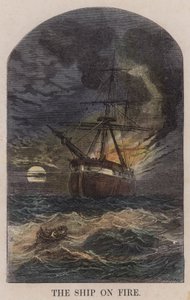 The ship on fire (coloured engraving) 作者 英语学校