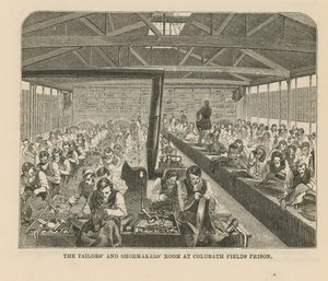 Coldbath Fields监狱的裁缝和制鞋商室 作者 英语学校