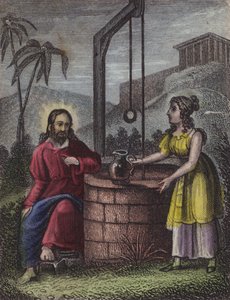 The woman who for water came ... (coloured engraving) 作者 英语学校