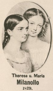 Theresa和Maria Milanollo（凹版印刷） 作者 英语学校