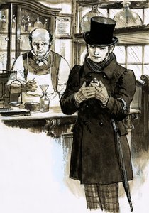 他们将永远活着托马斯-德-昆西（纸上水粉画 作者 英语学校