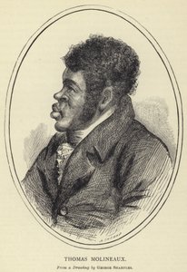 Thomas Molineaux，来自George Sharples的绘画 作者 英语学校