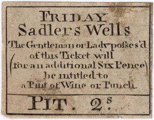 周五Sadlers Wells的门票 作者 英语学校