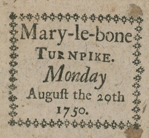Mary-le-Bone收费公路的门票 作者 英语学校