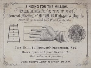 Ticket to an event to hear pupils of "Wilhem
