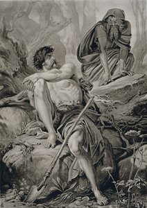 Timon和Apemantus，来自雅典的Timon by William Shakespeare（1564-1616） 作者 英语学校