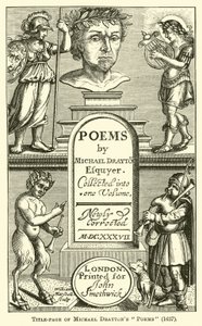 Michael Draytons诗歌的标题页，1637年 作者 英语学校