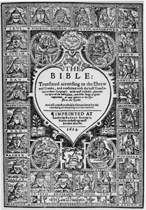1614年日内瓦圣经英文译本的标题页 作者 英语学校