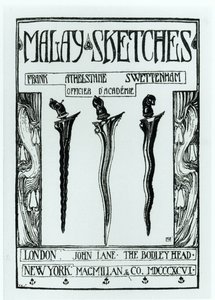 Frank Athelstane Swettenham的马来草图的标题页，1896年出版 作者 英语学校
