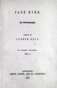 夏洛蒂勃朗特1847年第一版简爱的标题页（打印） 作者 英语学校