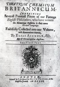 剧院化学指标对英国埃利亚斯阿什莫尔，1652（打印） 作者 英语学校