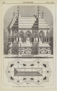 坟墓，Middleton Cheney，Oxon，W Wilkinson先生，建筑师（雕刻）。 作者 英语学校