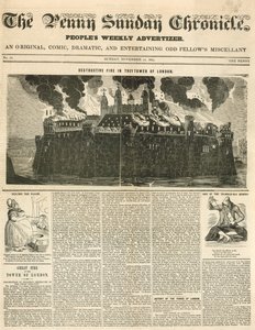伦敦塔火，1841年 作者 英语学校