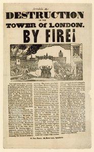 伦敦塔火，1841年 作者 英语学校