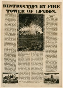 伦敦塔火，1841年 作者 英语学校