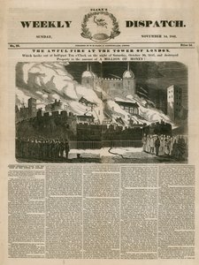伦敦塔火，1841年 作者 英语学校