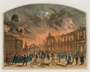 伦敦塔火，1841年 作者 英语学校