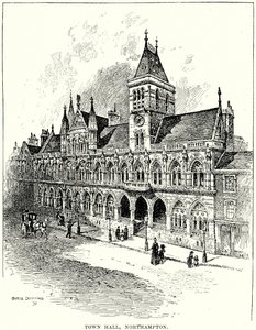 北安普顿市政厅（雕刻） 作者 英语学校