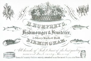 交易卡，H Humphreys 作者 英语学校