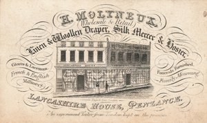 交易卡，H Molyneux 作者 英语学校
