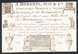 贸易卡，J Roberts，May＆Co 作者 英语学校