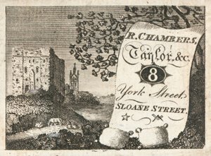 贸易卡，R Chambers 作者 英语学校