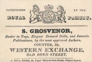 贸易卡，S Grosvenor 作者 英语学校