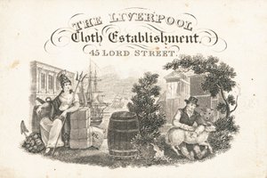 贸易卡，利物浦布料公司 作者 英语学校