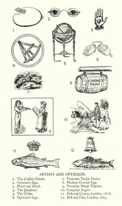 Trade signs: Artists and Opticians (litho) 作者 英语学校
