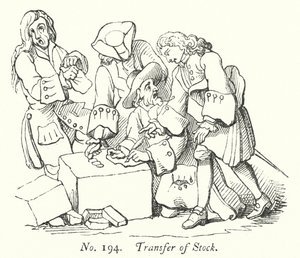 Transfer of Stock (engraving) 作者 英语学校