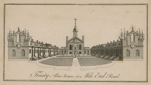 Mile End Road的Trinity Alms Houses 作者 英语学校
