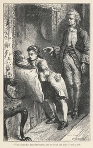 Tristram Shandy, The Death Of Le Fevre（雕刻）。 作者 英语学校