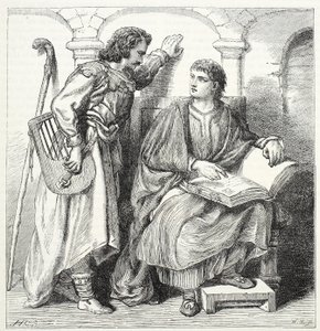 Troubadour和Barbe，James Aitken Wylie（1808-1890），酒吧的新教历史插图。 1878年 作者 英语学校