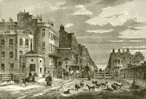 Tyburn Turnpike，1820年