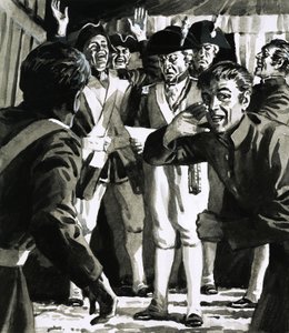 一群身份不明的士兵在接收信息 作者 英语学校