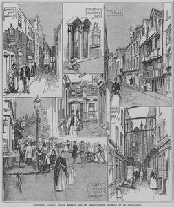 Vanishing London: Clare Market and its surrounding streets shortly before demolition 作者 英语学校