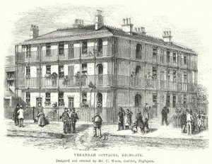 Verandah Cottages, Highgate (engraving) 作者 英语学校