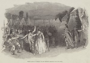 威尔第歌剧《阿提拉》，在女王陛下剧院，最后一幕（版画） 作者 英语学校