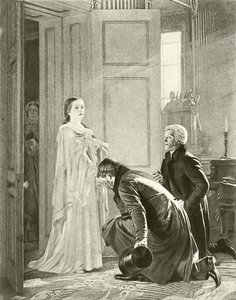 维多利亚迎接女王（凹版） 作者 英语学校